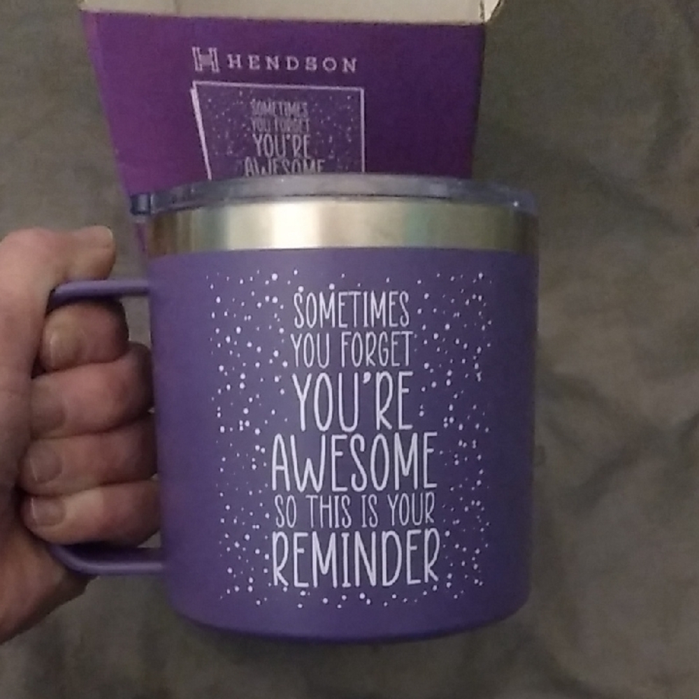 Hendson Purple Insulated Mug NIB